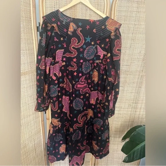 Farm Rio Animal Sky Midi Dress - Picture 9 of 10